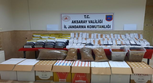 Jandarmadan Kaçak Tütün ve Tütün Ürünleri Baskını