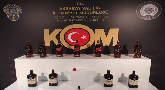 Kaçak Alkol Operasyonunda 4 Zanlı Yakalandı