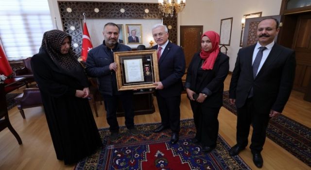 Şehit Lokman Akçağlayan’ın Beratı Ailesine Takdim Edildi