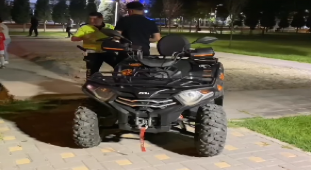 Parkta Yaptığı ATV Şovunun Bedeli Ağır Oldu