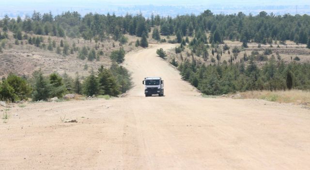 Aksaray Belediyesi’nden Yeni Şehir Mezarlığı’na Ulaşımı Kolaylaştıracak Yol Çalışması