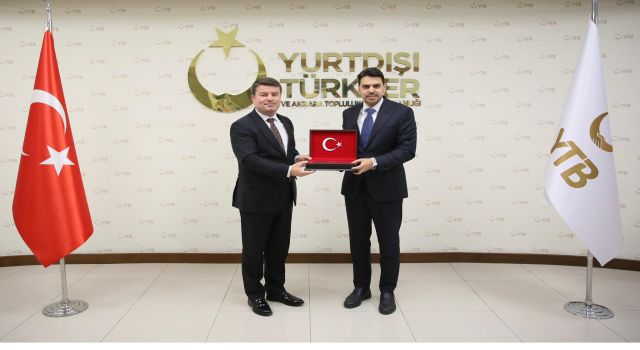 Başkan Dinçer, Yurtdışı Türkler ve Akraba Toplulukları Başkanı Abdullah Eren’i Ziyaret Etti