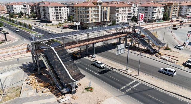 Gazzeli Şehitler Yaya Üst Geçidi Projesinde Sona Gelindi