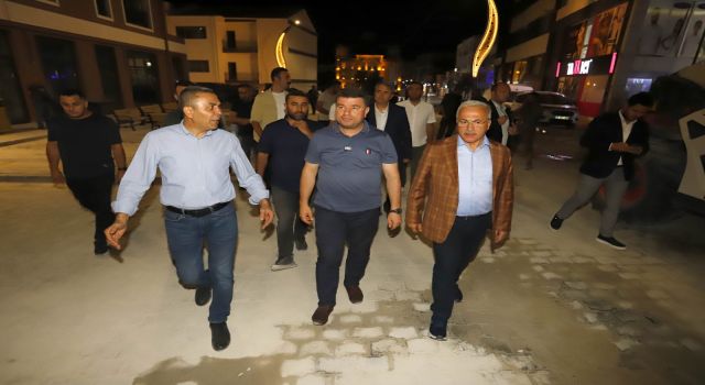 Vali Kumbuzoğlu ve Başkan Dinçer Hamidiye Kentsel Dönüşüm Alanını Ziyaret Etti