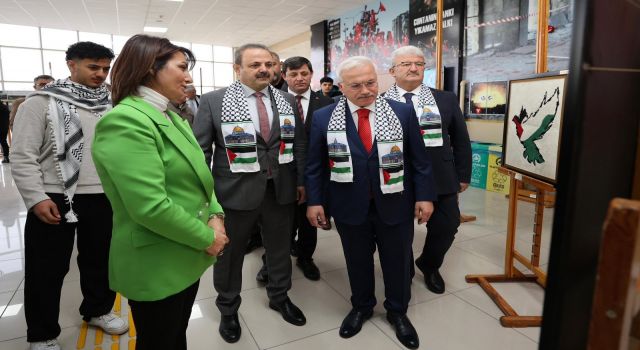 Aksaray Üniversitesinde Filistin Halkına Destek İçin “Tuz Olmak” Konulu Sergi Açıldı