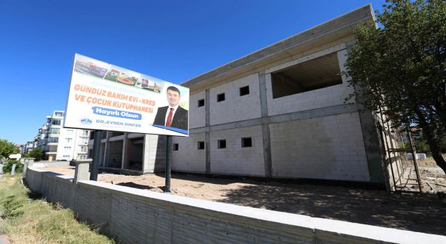 Gündüz Bakımevi, Kreş Ve Çocuk Kütüphanesi Projesinde Çalışmalar Sürüyor
