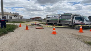 Süt Toplama Kamyonuna Çarpan Motosiklet Sürücüsü Öldü