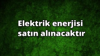 Elektrik Enerjisi Satın Alınacak