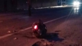 Minibüs ile Çarpışan Motosikletin Sürücüsü Öldü