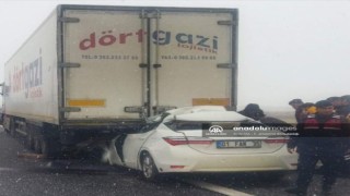 Tırla Çarpışan Otomobilin Sürücüsü Öldü