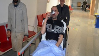 Yanan Ateşe Tiner Döken İşçi Yaralandı