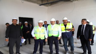 Tıp Fakültesi Temel Bilimler Binası ve Teknopark İnşaatlarında İncelemelerde Bulunuldu