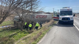Ankara Yolunda TIR Kazası 1 Yaralı