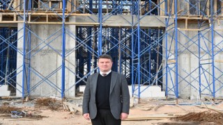 Belediyenin Yeni Eğitim Yatırımı Cumhuriyet Bulvarında Yükseliyor