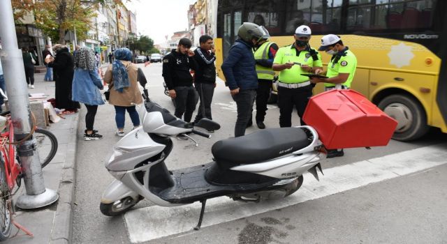 Halk Otobüsleri ve Motosikletler Denetleniyor