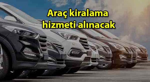 Araç Kiralama Hizmeti Alınacak