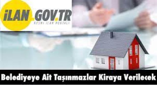 Belediye Taşınmazları Kiraya Verilecek