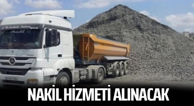 Nakil hizmeti alınacak