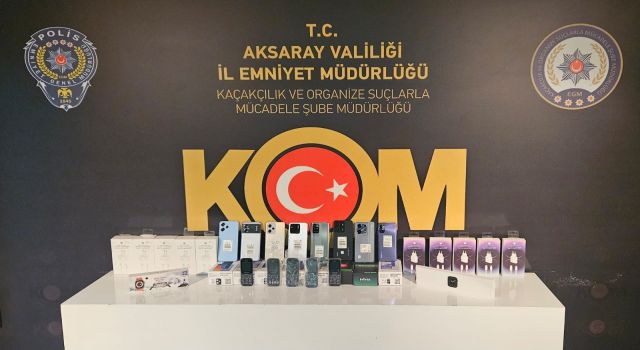 Gümrük Kaçağı Telefonları KOM Yakaladı