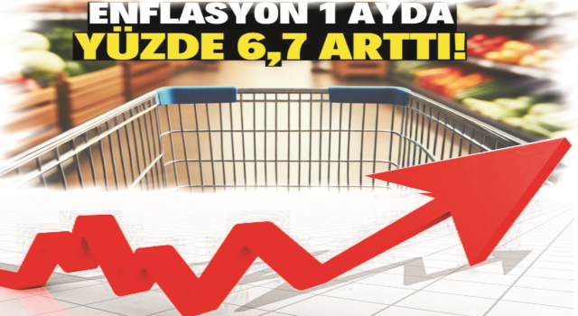 TÜİK “Enflasyon Sadece 1 Ayda %6,7 Arttı”