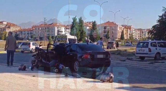 Polisin 'Dur' ihtarına uymayan sürücü polisten kaçarken kaza yapınca yakalandı