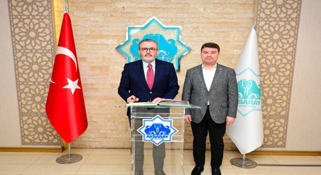 Kültür Ve Turizm Bakanı Eski Bakanı Ve Ak Parti Mkyk Üyesi Mahir Ünal, Aksaray Belediyesini Ziyaret Etti