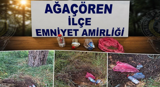 Ağaçören’de Saklanan Uyuşturucuyu Polis Buldu