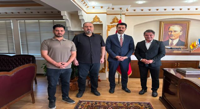 Gazetecilerden Ortaköy Kaymakamı Bek’e Nezaket Ziyareti