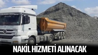 Nakil hizmeti alınacak