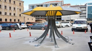 Şehir Genelinde Bisiklet Parklarının Montajına Başlandı