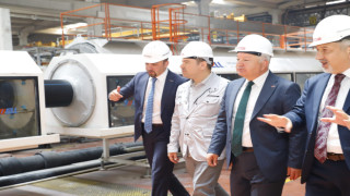 Vali Duru Ve Başkan Dinçer Kuzeyboru Fabrikasını Ziyaret Etti